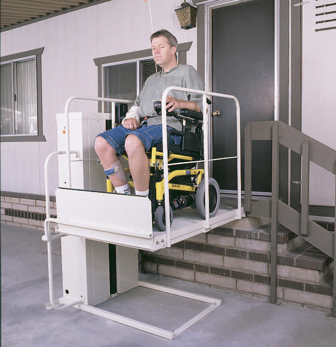 Macs PL50 wheelchair elevator porch VPL Lift